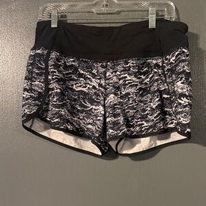 lululemon athletica Black and White Athletic Shorts